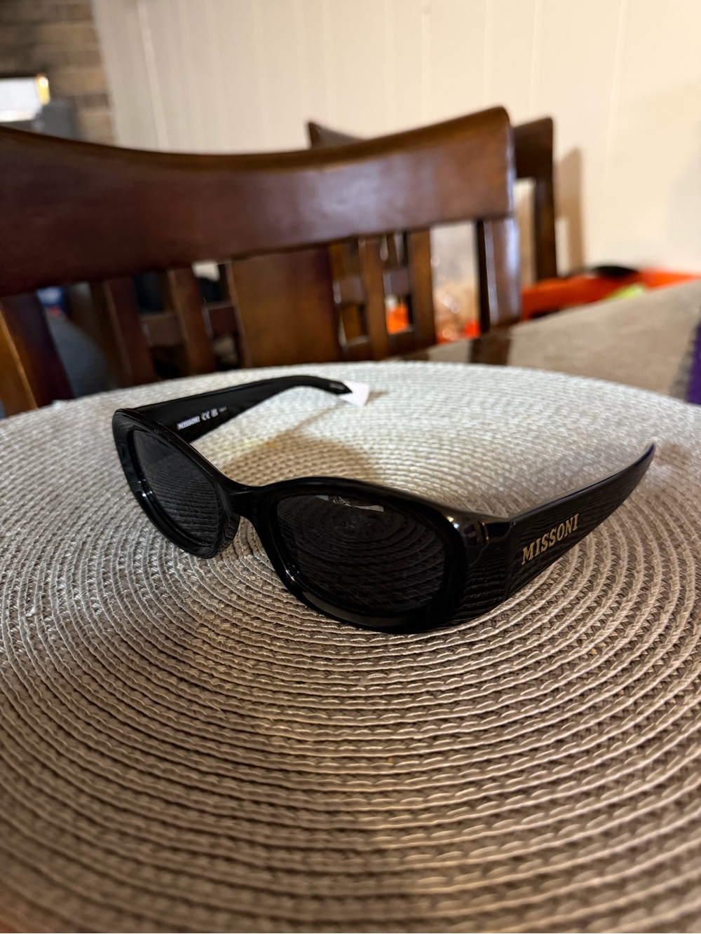 Missoni Black Women's Designer Sunglasses with Logo Temples